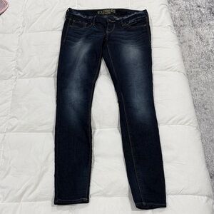 Express Women's Midnight Blue Skinny Jeans